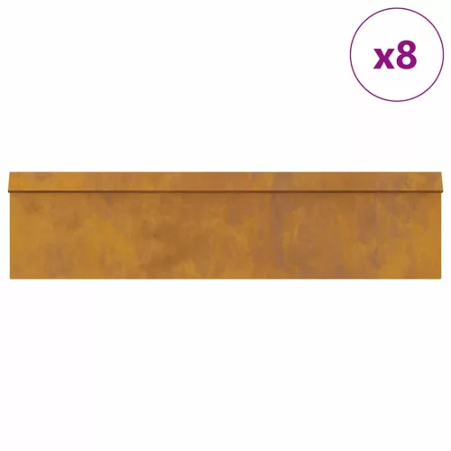  Csiga kerítések 12 pcs Rozsdás Időjárásálló acél