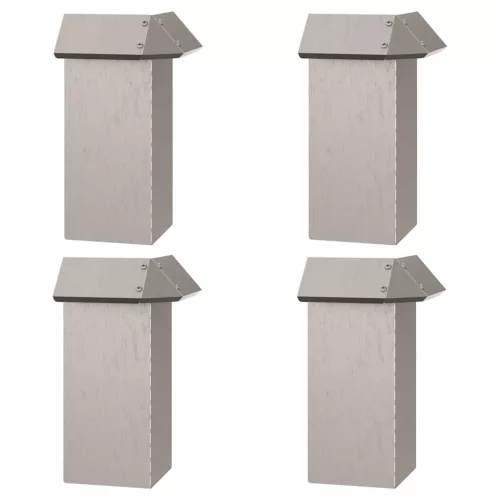  Csiga kerítések 12 pcs Rozsdás Időjárásálló acél