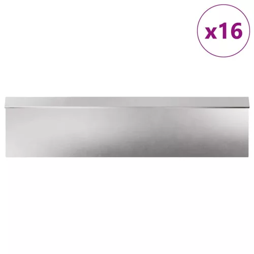  Csiga kerítések 20 pcs Ezüst Rozsdamentes acél