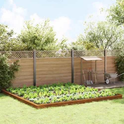  Csiga kerítések 20 pcs Rozsdás Időjárásálló acél