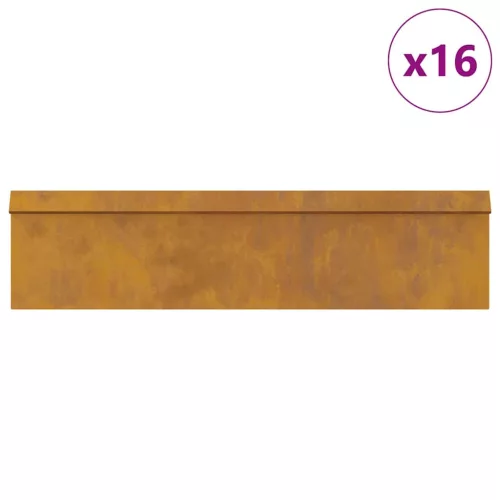  Csiga kerítések 20 pcs Rozsdás Időjárásálló acél