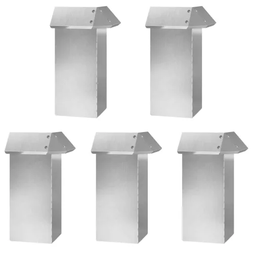  Csiga kerítések 16 pcs Ezüst Rozsdamentes acél