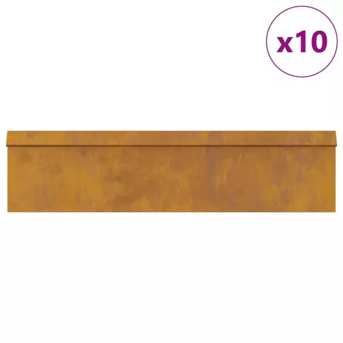  Csiga kerítések 16 pcs Rozsdás Időjárásálló acél