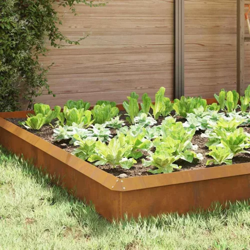  Csiga kerítések 16 pcs Rozsdás Időjárásálló acél