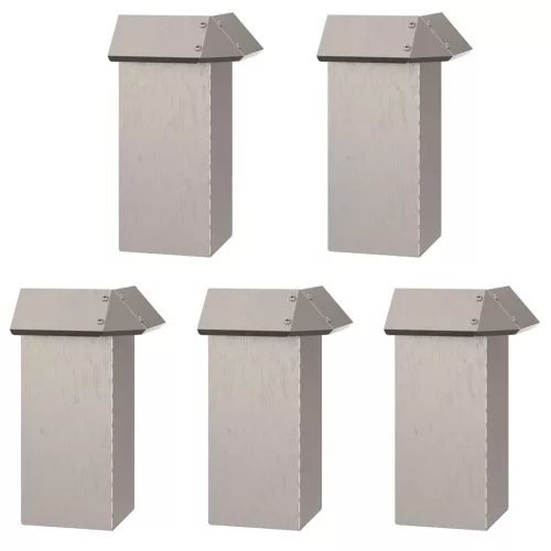  Csiga kerítések 16 pcs Rozsdás Időjárásálló acél