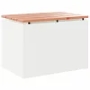  Kerti pad Fehér 60 x 40 x 43 cm Acél