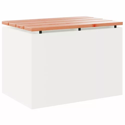 Kerti pad Fehér 60 x 40 x 43 cm Acél