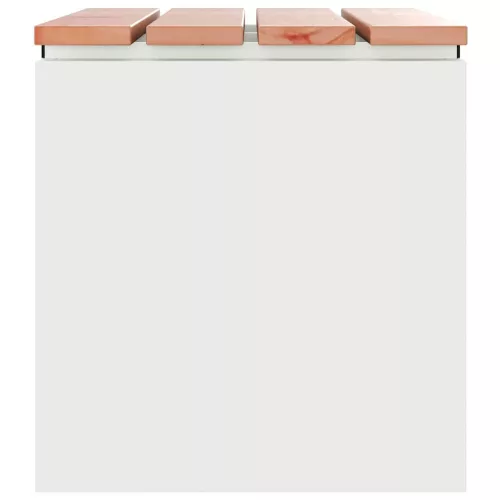  Kerti pad Fehér 60 x 40 x 43 cm Acél