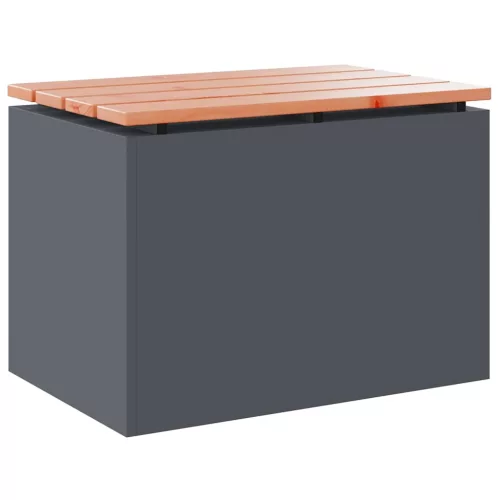  Kerti pad Antracit 60 x 40 x 43 cm Acél