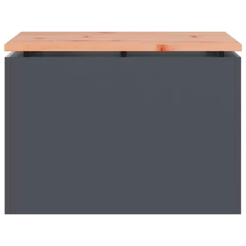  Kerti pad Antracit 60 x 40 x 43 cm Acél