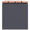  Kerti pad Antracit 60 x 40 x 43 cm Acél
