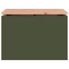  Kerti pad Oliva zöld 60 x 40 x 43 cm Acél