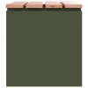  Kerti pad Oliva zöld 60 x 40 x 43 cm Acél