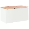  Kerti pad Fehér 80 x 40 x 43 cm Acél