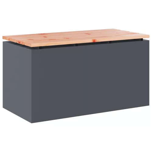  Kerti pad Antracit 80 x 40 x 43 cm Acél