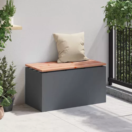  Kerti pad Antracit 80 x 40 x 43 cm Acél