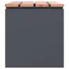 Kerti pad Antracit 80 x 40 x 43 cm Acél