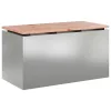  Kerti pad Ezüst 80 x 40 x 43 cm Horganyzott acél