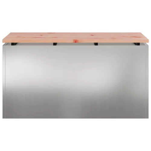  Kerti pad Ezüst 80 x 40 x 43 cm Horganyzott acél