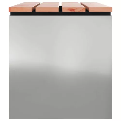  Kerti pad Ezüst 80 x 40 x 43 cm Horganyzott acél