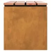  Kerti pad Rozsdás 80 x 40 x 43 cm időjárásálló acél