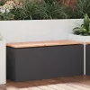  Kerti pad Fekete 100 x 40 x 43 cm Acél