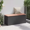  Kerti pad Fekete 100 x 40 x 43 cm Acél