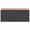  Kerti pad Fekete 100 x 40 x 43 cm Acél