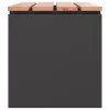  Kerti pad Fekete 100 x 40 x 43 cm Acél