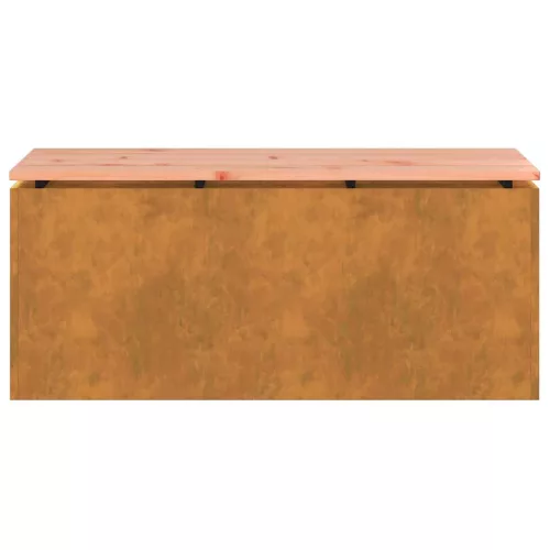  Kerti pad Rozsdás 100 x 40 x 43 cm időjárásálló acél