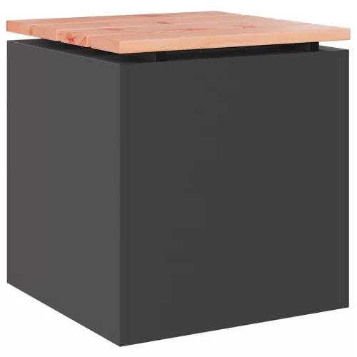  Kerti pad Fekete 40 x 40 x 43 cm Acél