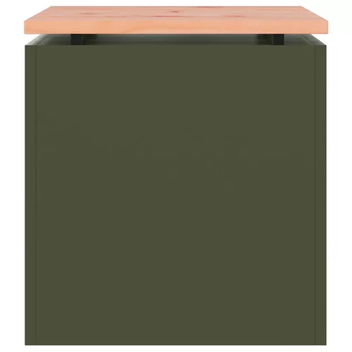  Kerti pad Oliva zöld 40 x 40 x 43 cm Acél