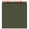  Kerti pad Oliva zöld 40 x 40 x 43 cm Acél