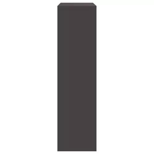  Csomagzáró doboz tárolóval ajtóval Fekete 44 x 22 x 82 cm Acél