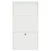  Csomagzáró doboz tárolóval ajtóval Fehér 44 x 22 x 82 cm Acél