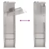  Csomagzáró doboz zárral Ezüst 44 x 22 x 82 cm Rozsdamentes acél