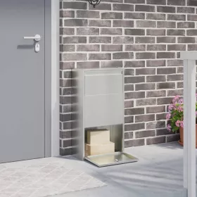    Csomagzáró doboz ajtóval Ezüst 44 x 22 x 82 cm Horganyzott acél