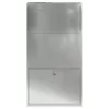  Csomagzáró doboz ajtóval Ezüst 44 x 22 x 82 cm Horganyzott acél