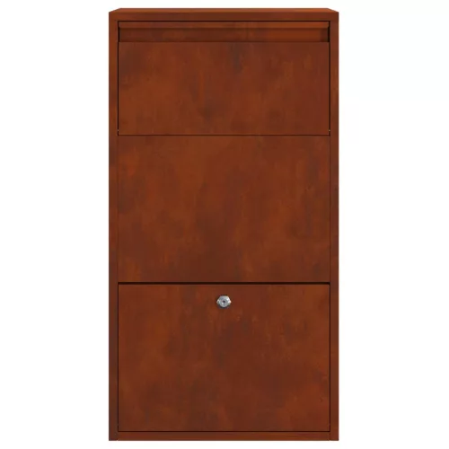  Csomagzáró doboz Rozsdás 44 x 22 x 82 cm Időjárásálló acél