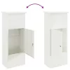 Csomagzáró doboz tárolóval Fehér 44,5 x 29 x 110,5 cm Acél