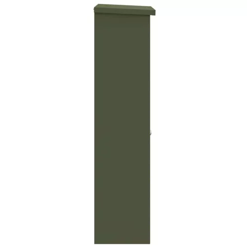  Csomagzáró doboz tárolóval Oliva zöld 44,5 x 29 x 110,5 cm Acél