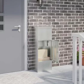    Csomagzáró doboz Fekete 44,5 x 29 x 110,5 cm Horganyzott acél