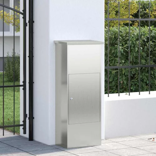  Csomagzáró doboz Fekete 44,5 x 29 x 110,5 cm Horganyzott acél