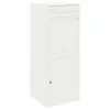  Csomagzáró doboz tárolóval ajtóval Fehér 41 x 38 x 103 cm Acél