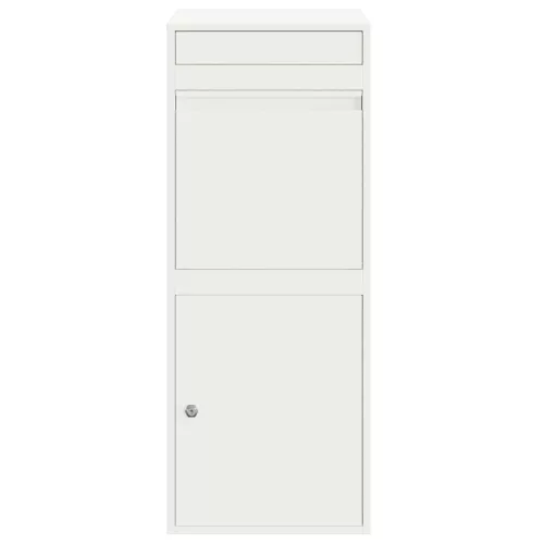  Csomagzáró doboz tárolóval ajtóval Fehér 41 x 38 x 103 cm Acél