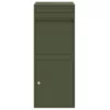  Csomagzáró doboz tárolóval Oliva zöld 41 x 38 x 103 cm Acél