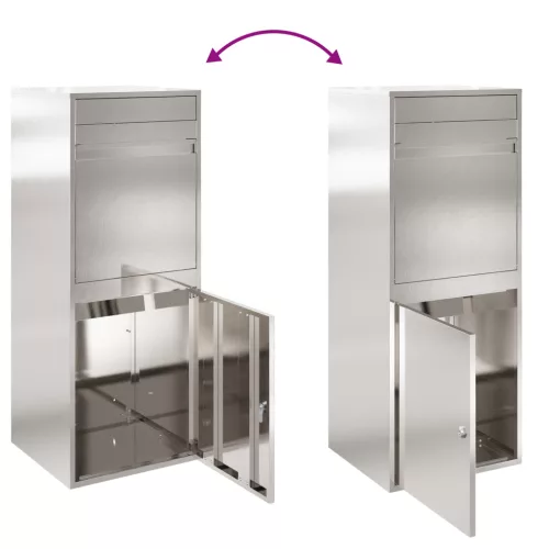  Csomagzáró doboz Fekete 41 x 38 x 103 cm Rozsdamentes acél