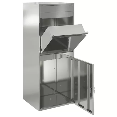  Csomagzáró doboz Fekete 41 x 38 x 103 cm Horganyzott acél