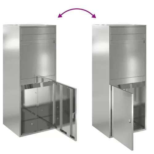  Csomagzáró doboz Fekete 41 x 38 x 103 cm Horganyzott acél