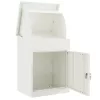  Csomagzáró doboz tárolóval ajtóval Fehér 47.5 x 38 x 59 cm Acél